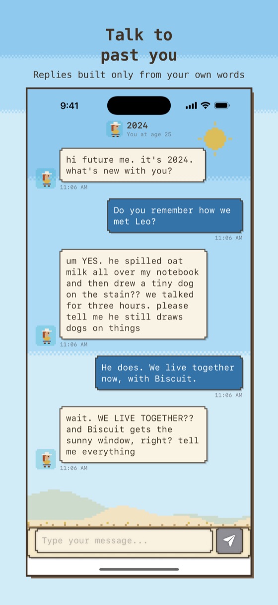 Chatting with past you